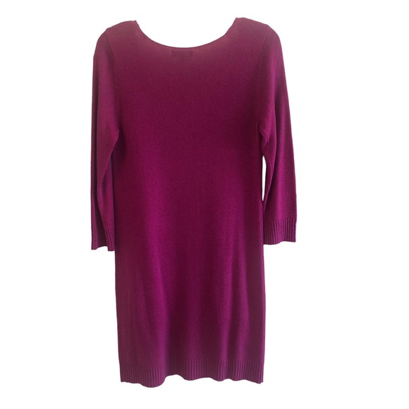 Express Women's Fuchsia Wool Blend Sweater Dress With Pockets, Size Medium - Picture 4 of 8